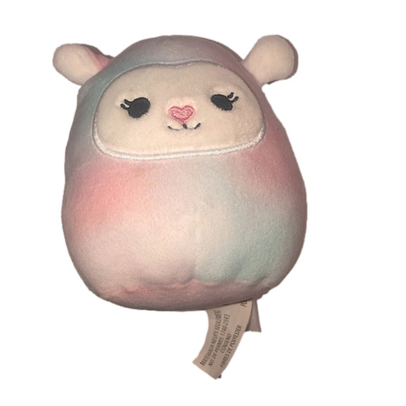 𝅺squishmallow Arabella Tie Dye Lamb Sheep Pink Blue 4” No Tag - Picture 1 of 4